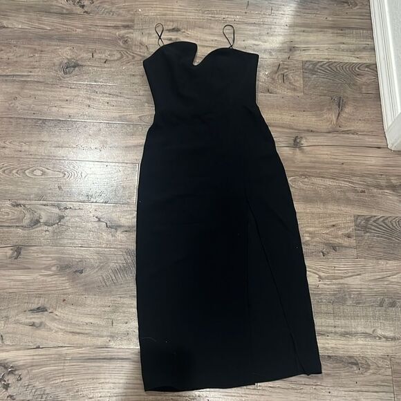 AMANDA UPRICHARD Puzzle Strapless Midi Dress - Picture 4 of 6